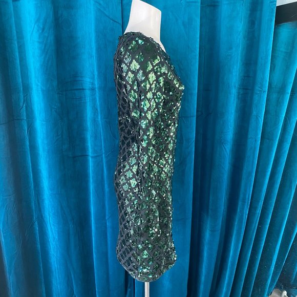 H&M Divided Sequined Party Sheath Dress - Picture 4 of 7